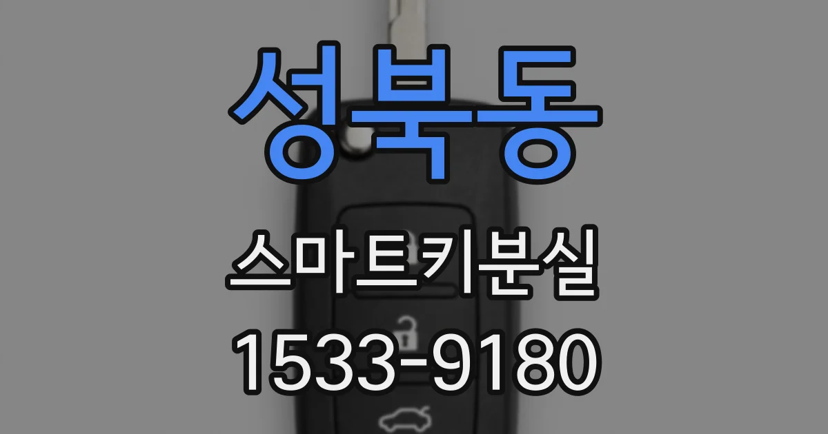 성북동 스마트키분실