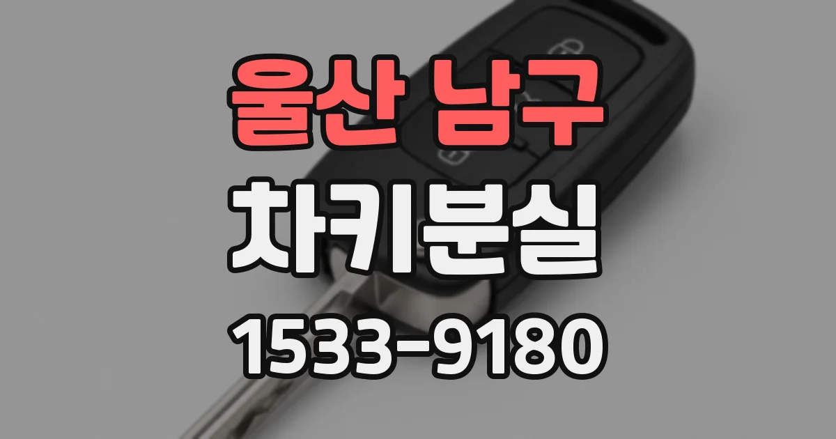 울산 남구 차키분실