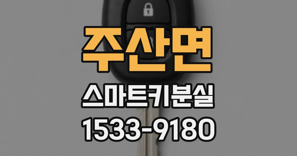 주산면 스마트키분실