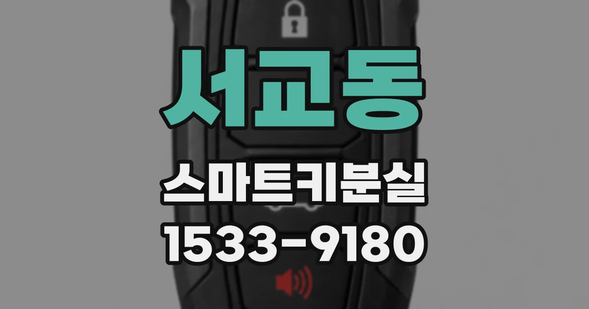 서교동 스마트키분실
