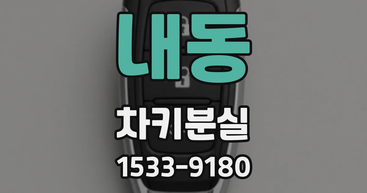내동 차키분실