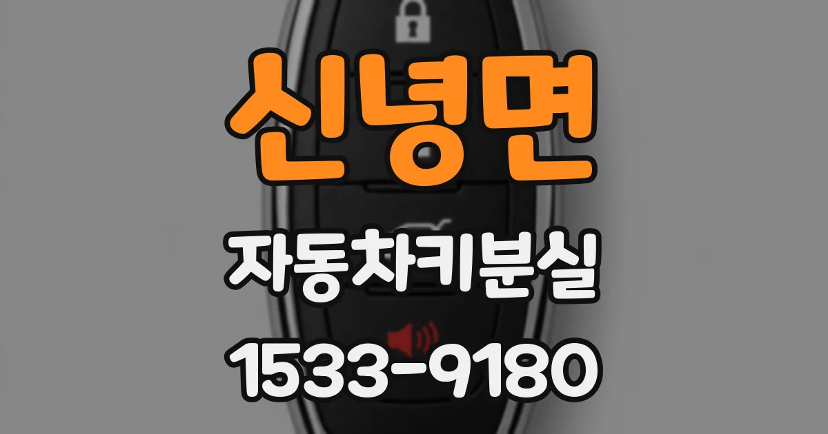 신녕면 자동차키분실