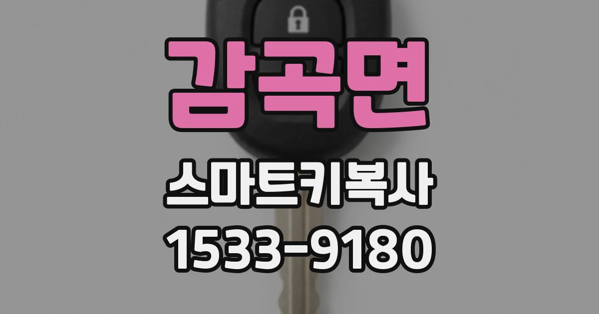 감곡면 스마트키복사