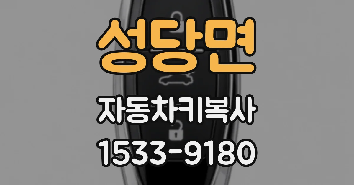 성당면 자동차키복사