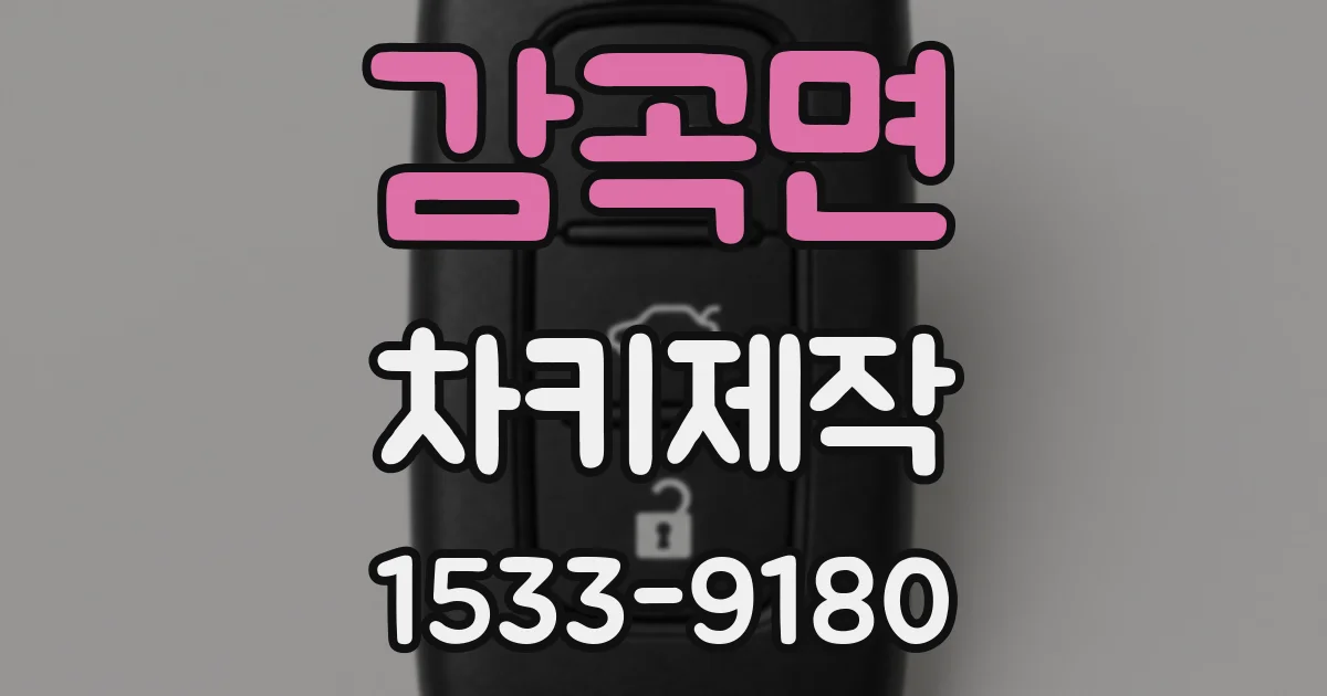 감곡면 차키제작