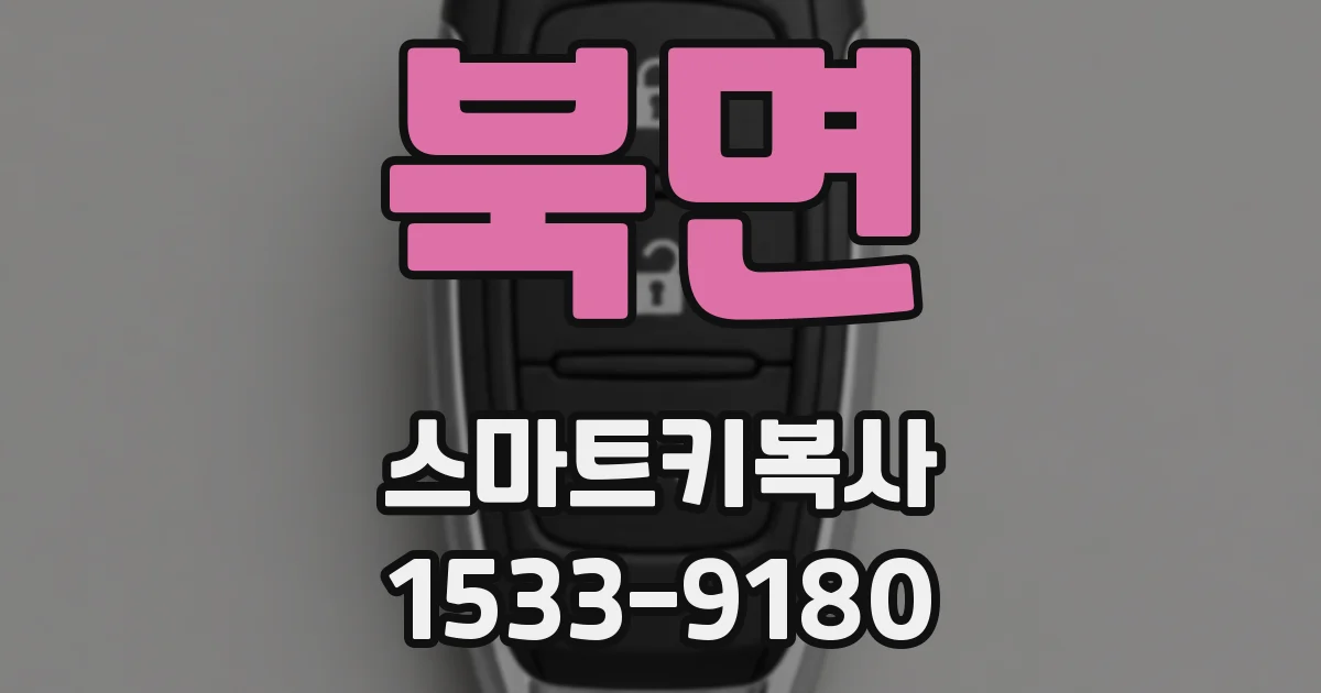 북면 스마트키복사
