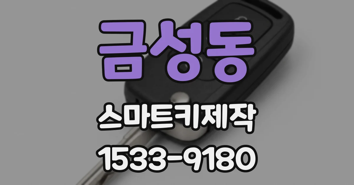 금성동 스마트키제작