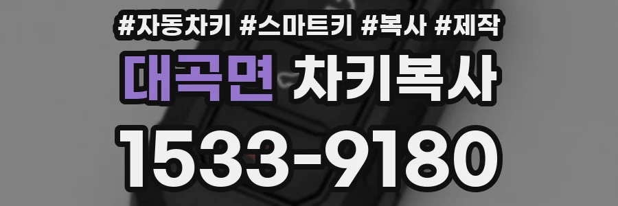 대곡면 차키복사