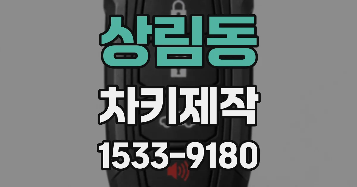 상림동 차키제작