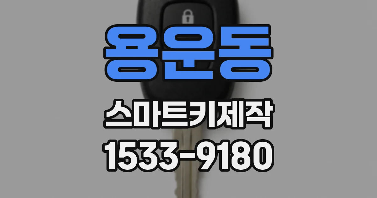 용운동 스마트키제작