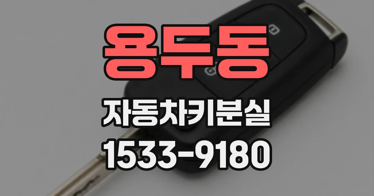 용두동 자동차키분실