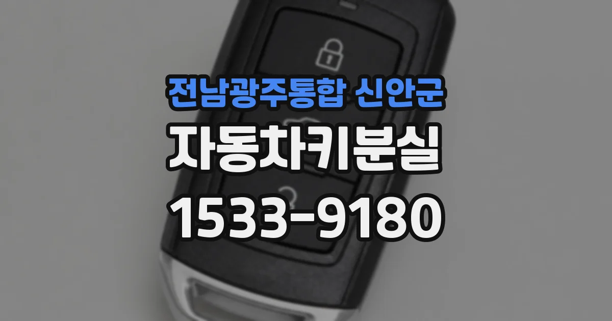 전남광주통합 신안군 자동차키분실