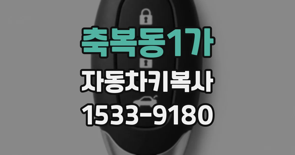 축복동1가 자동차키복사