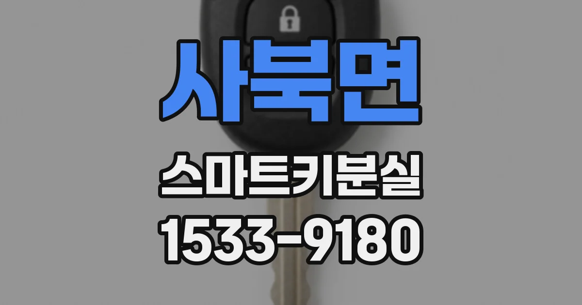 사북면 스마트키분실