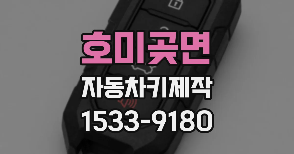 호미곶면 자동차키제작