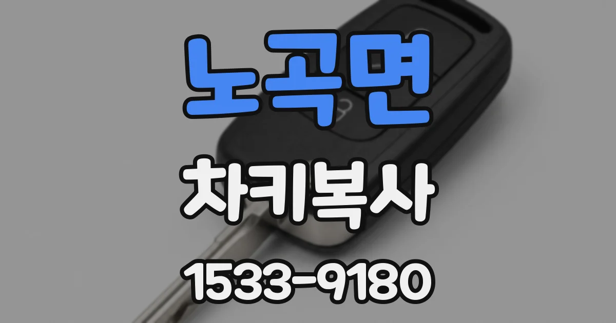 노곡면 차키복사