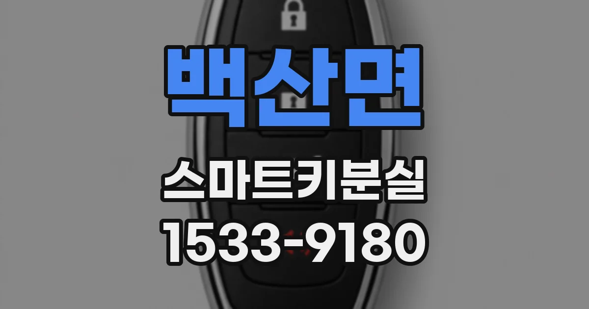 백산면 스마트키분실