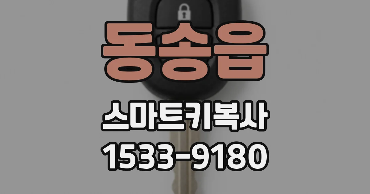 동송읍 스마트키복사