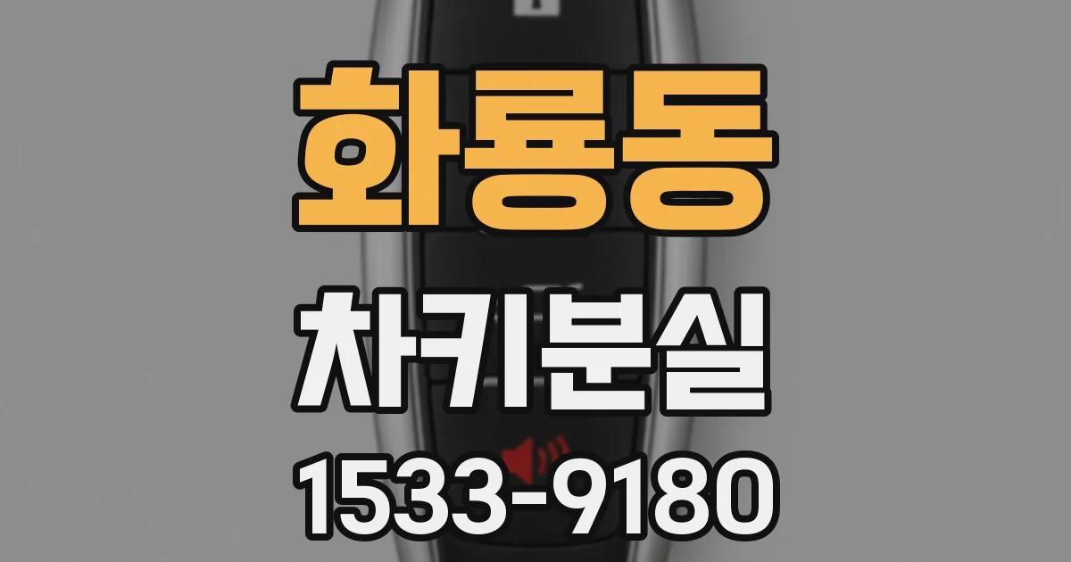 화룡동 차키분실