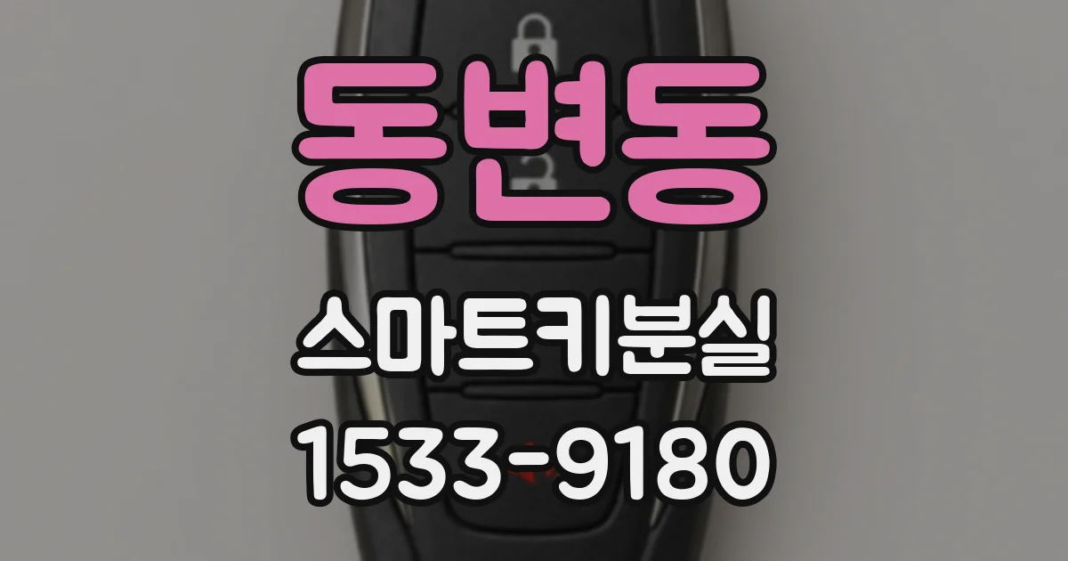 동변동 스마트키분실