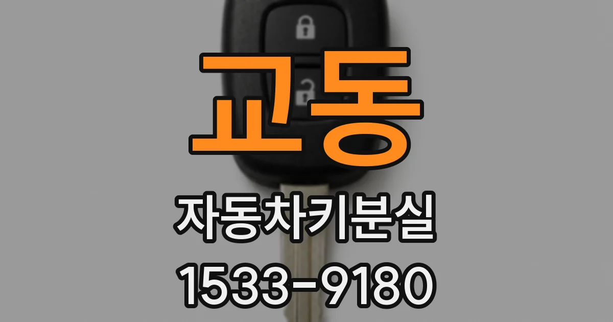 교동 자동차키분실