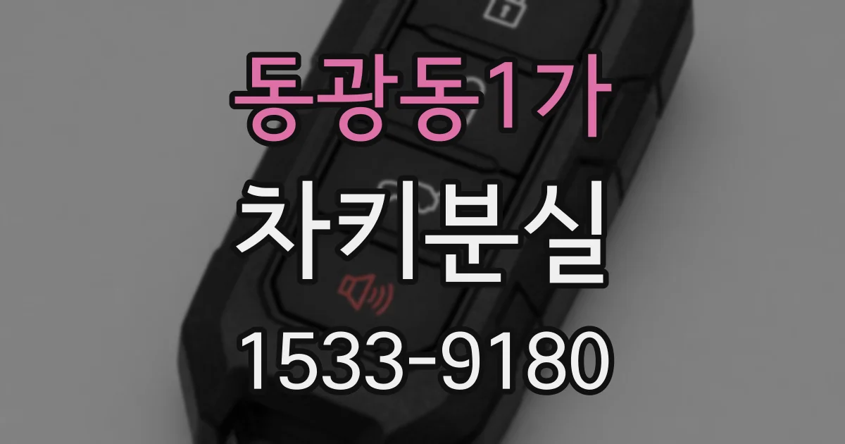 동광동1가 차키분실