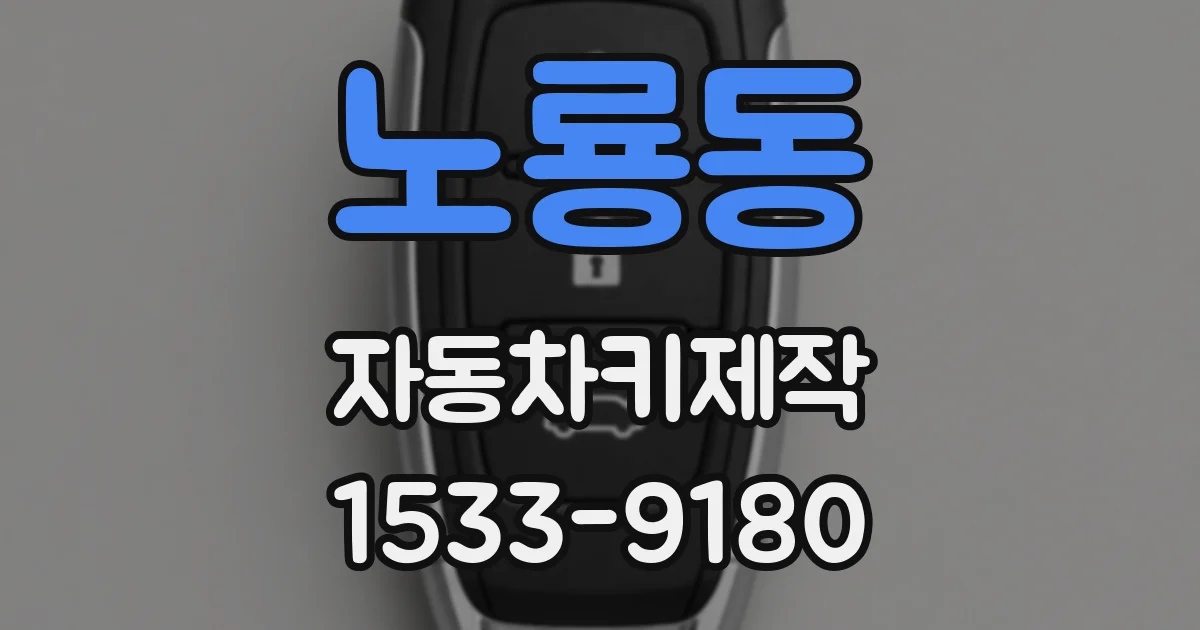 노룡동 자동차키제작