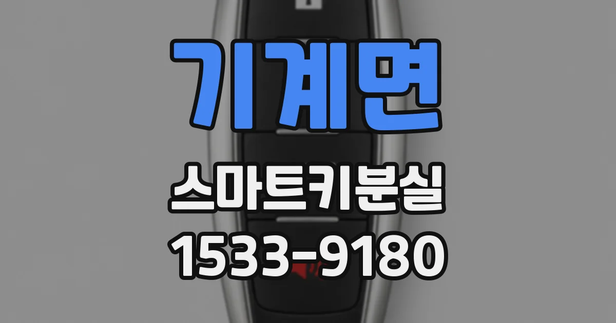 기계면 스마트키분실