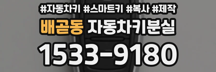 배곧동 자동차키분실