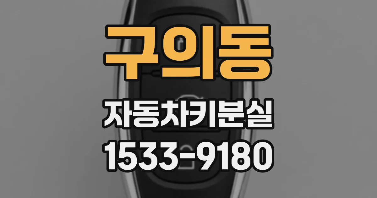 구의동 자동차키분실