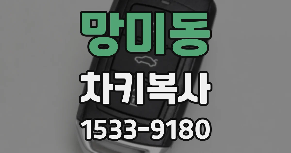 망미동 차키복사