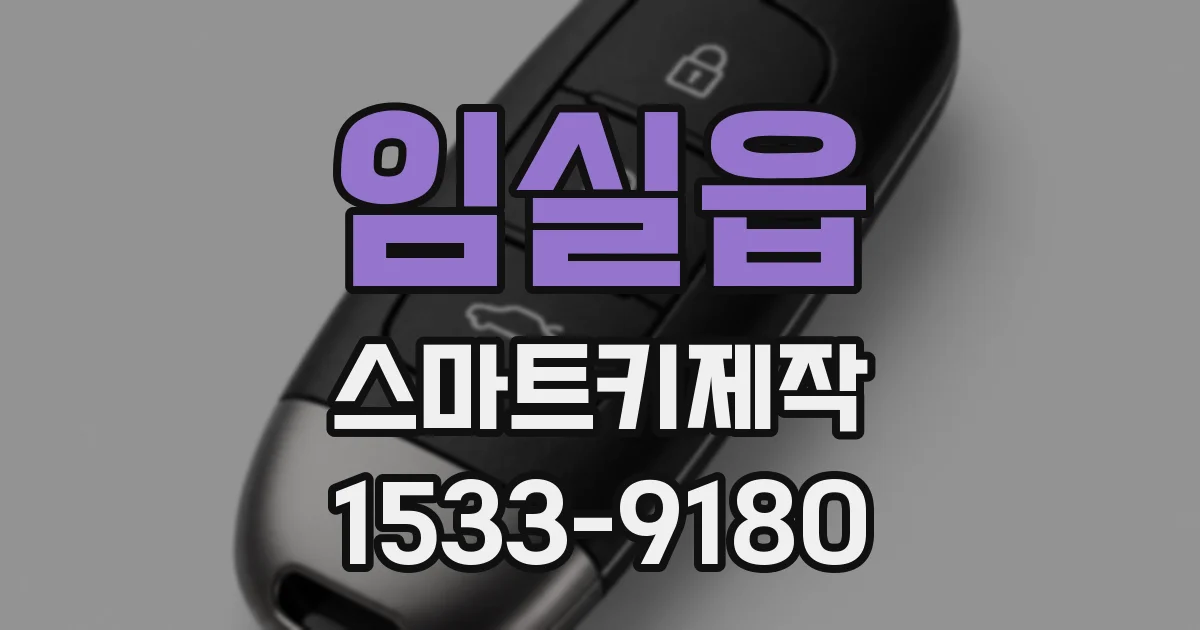 임실읍 스마트키제작