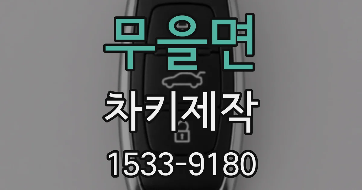 무을면 차키제작