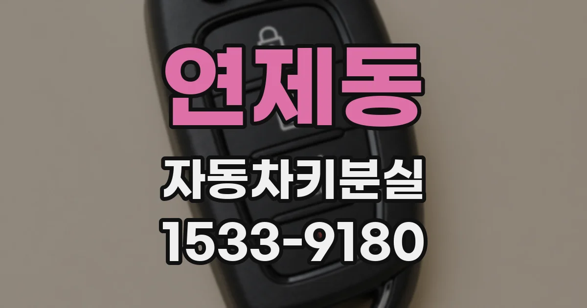 연제동 자동차키분실