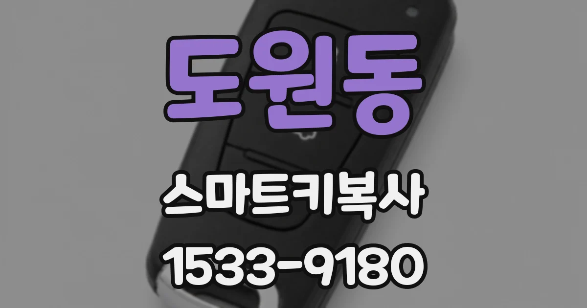 도원동 스마트키복사
