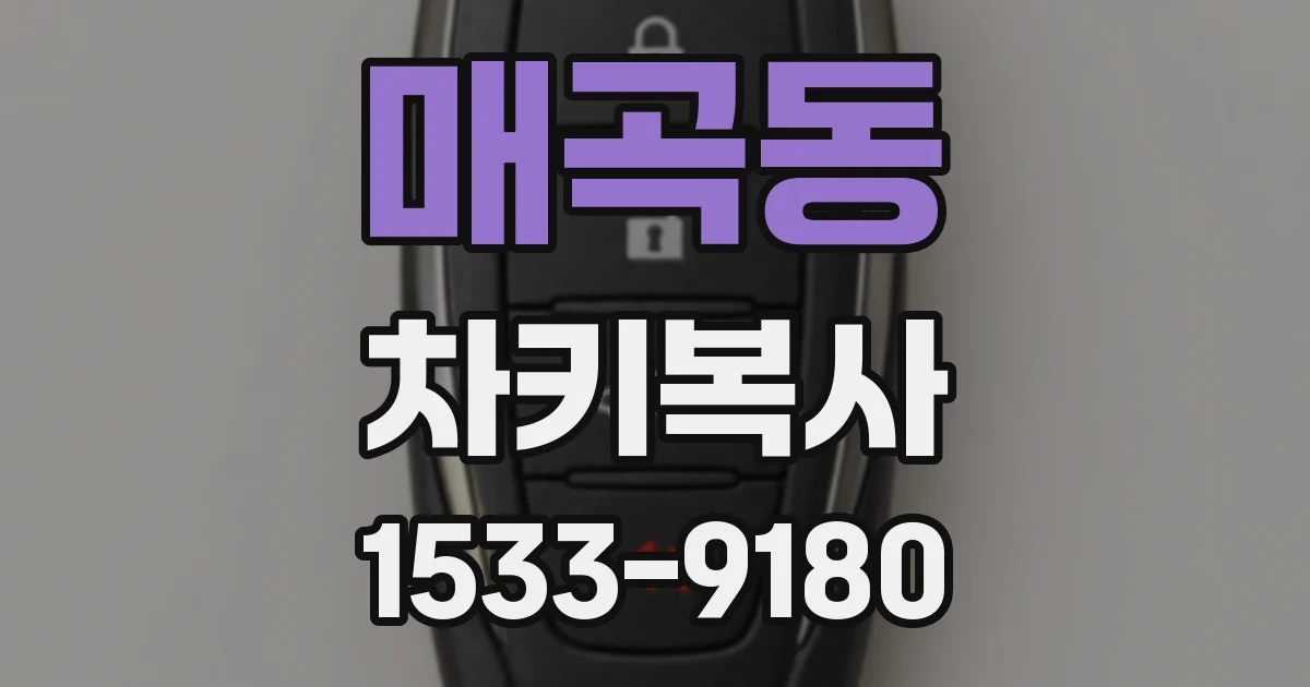 매곡동 차키복사