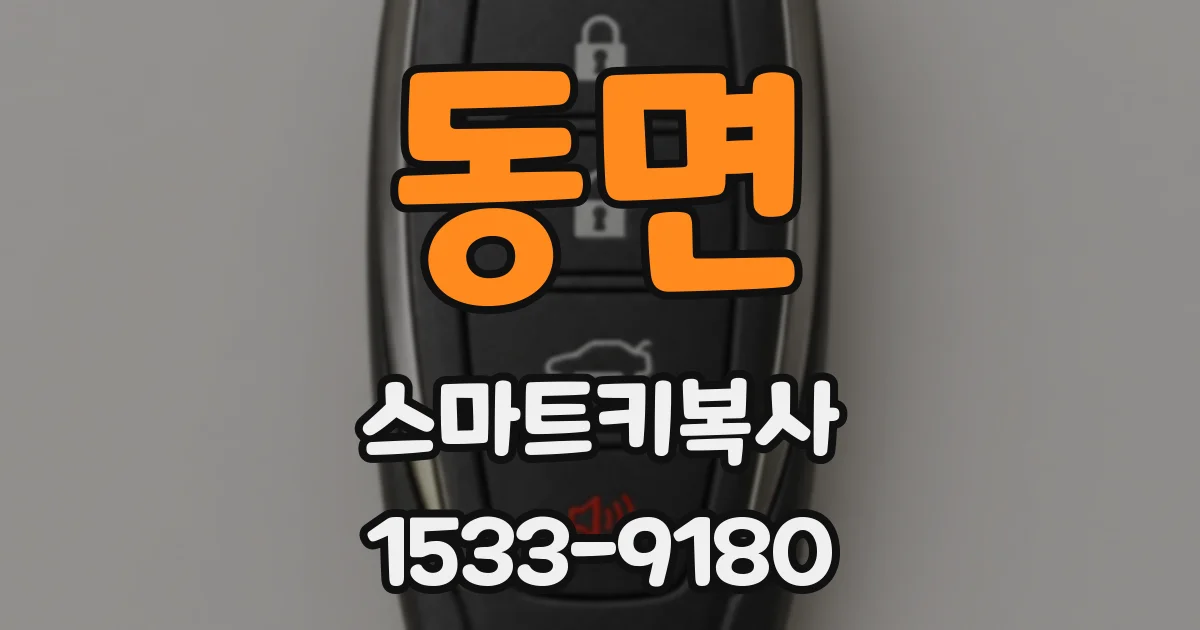 동면 스마트키복사