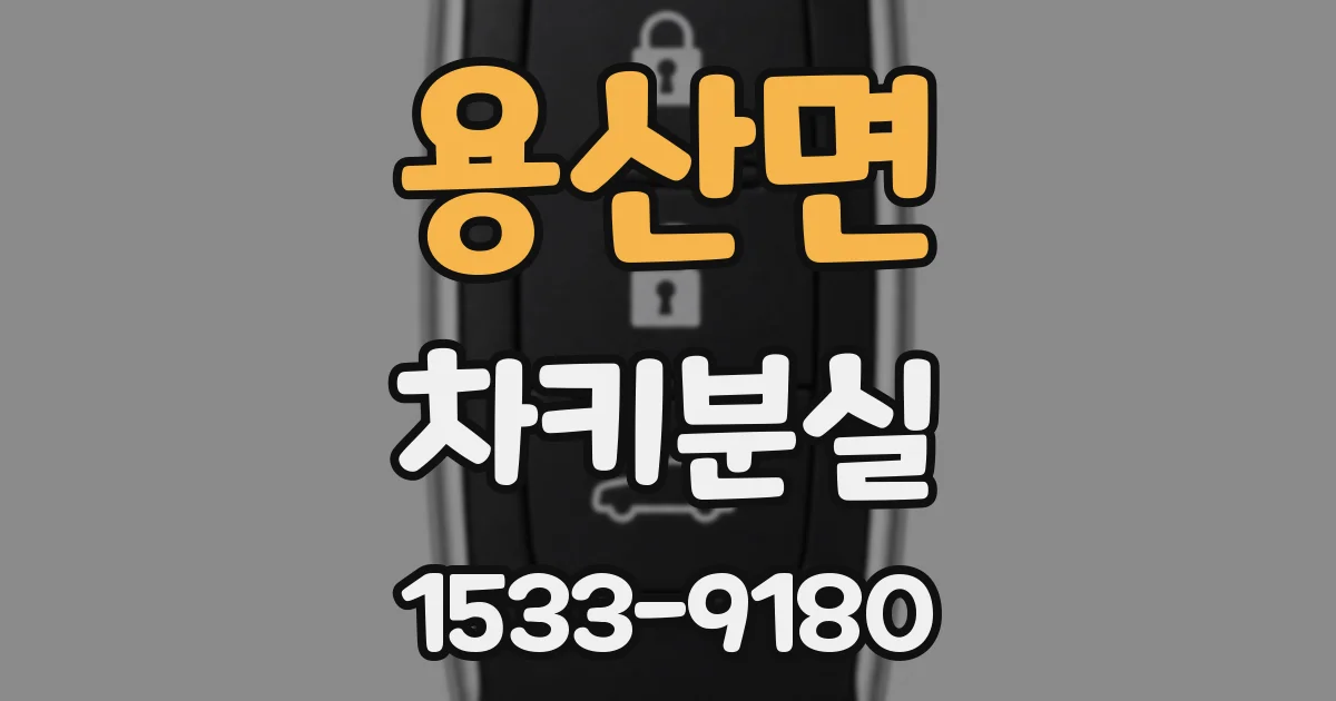 용산면 차키분실