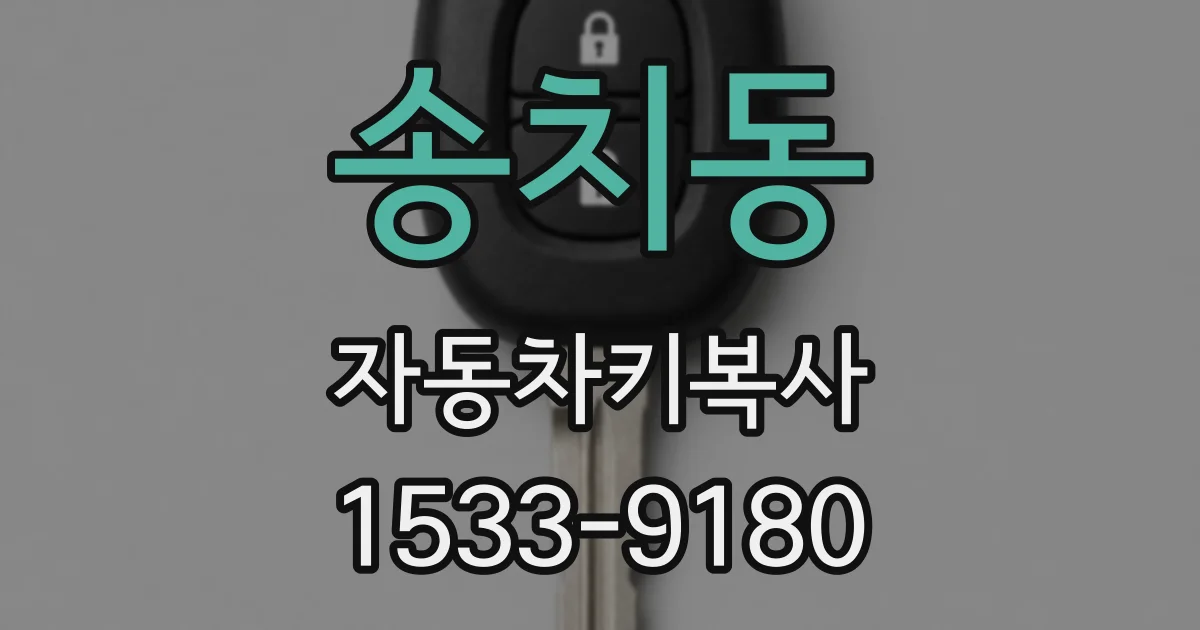 송치동 자동차키복사
