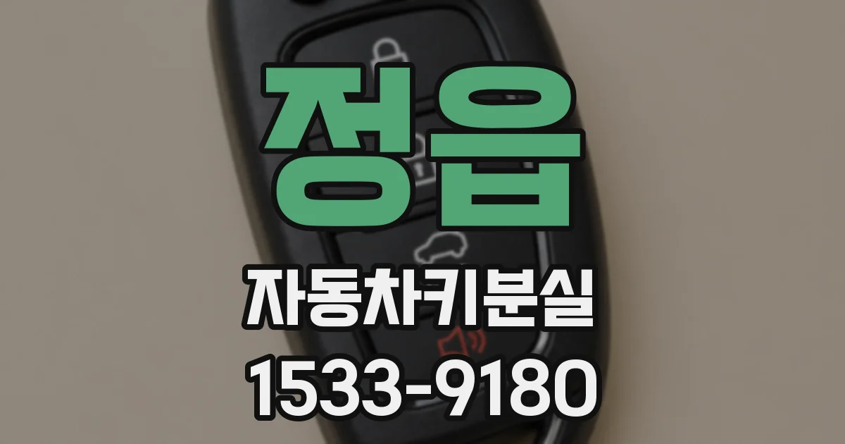 정읍 자동차키분실