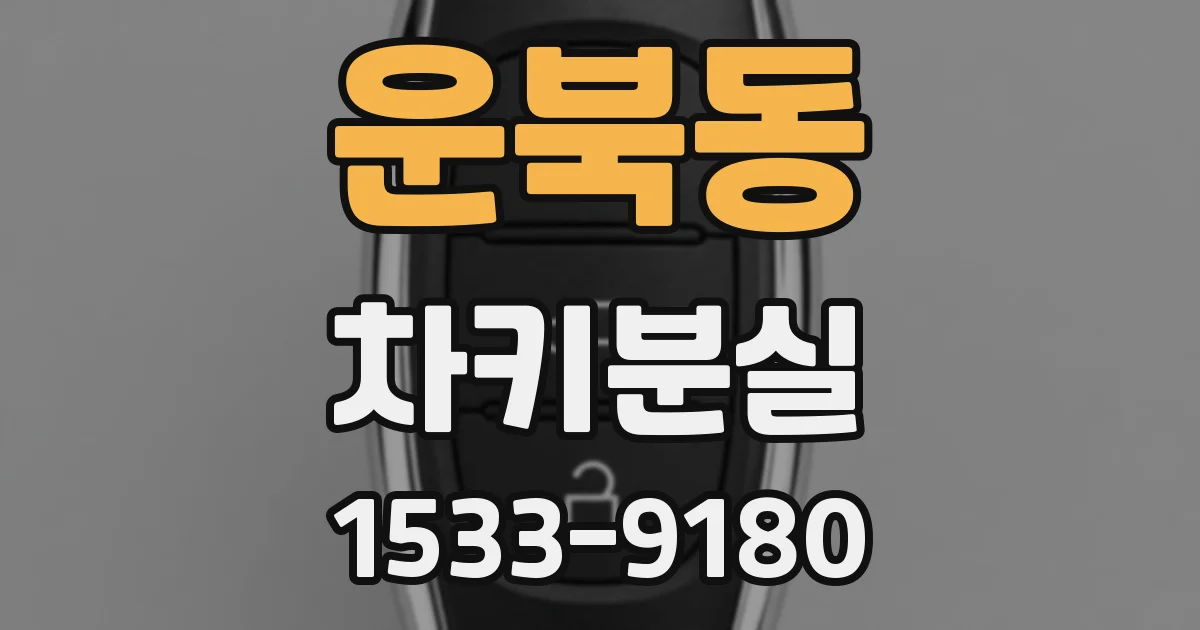 운북동 차키분실