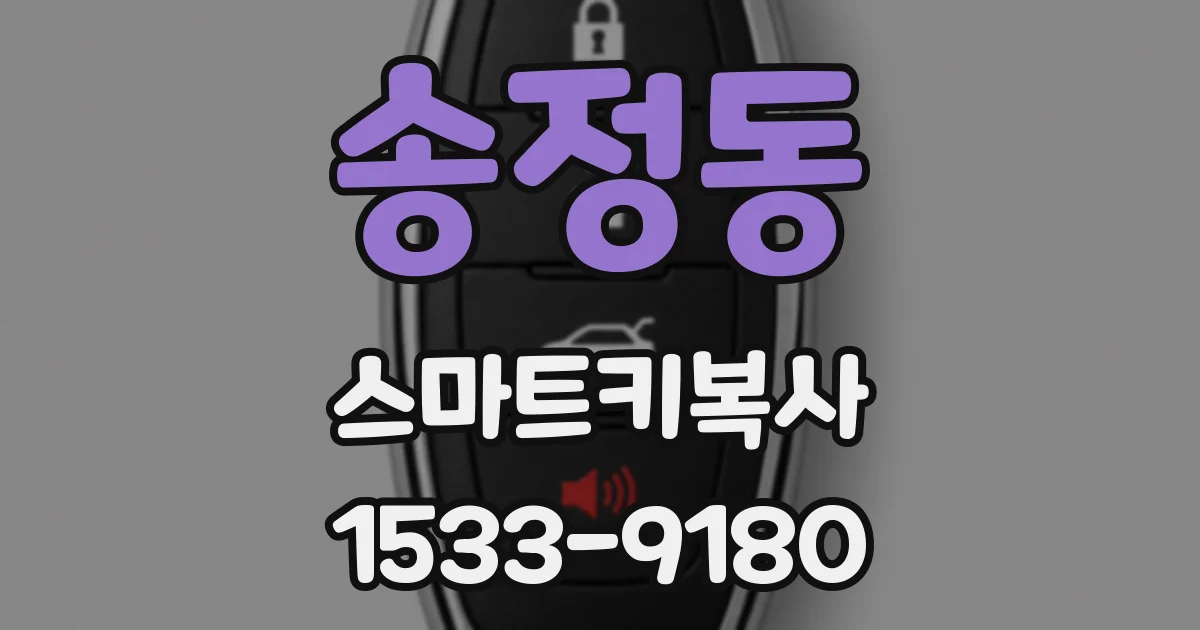 송정동 스마트키복사
