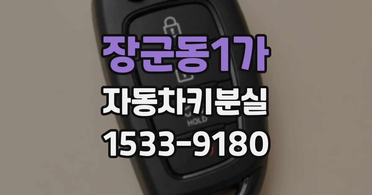 장군동1가 자동차키분실
