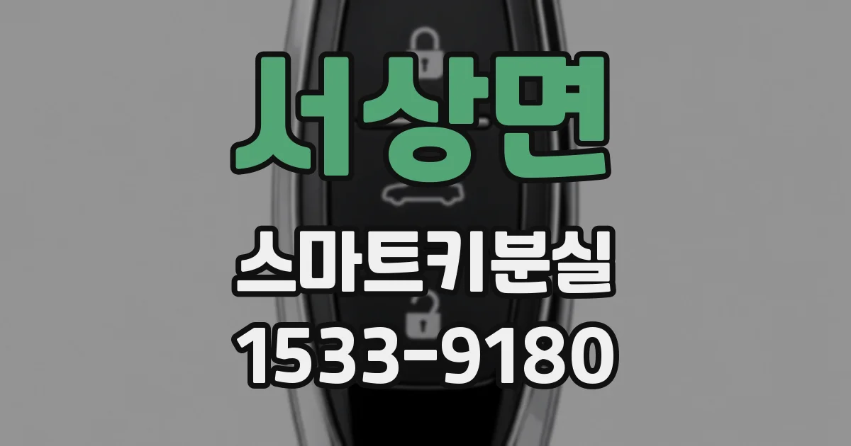 서상면 스마트키분실