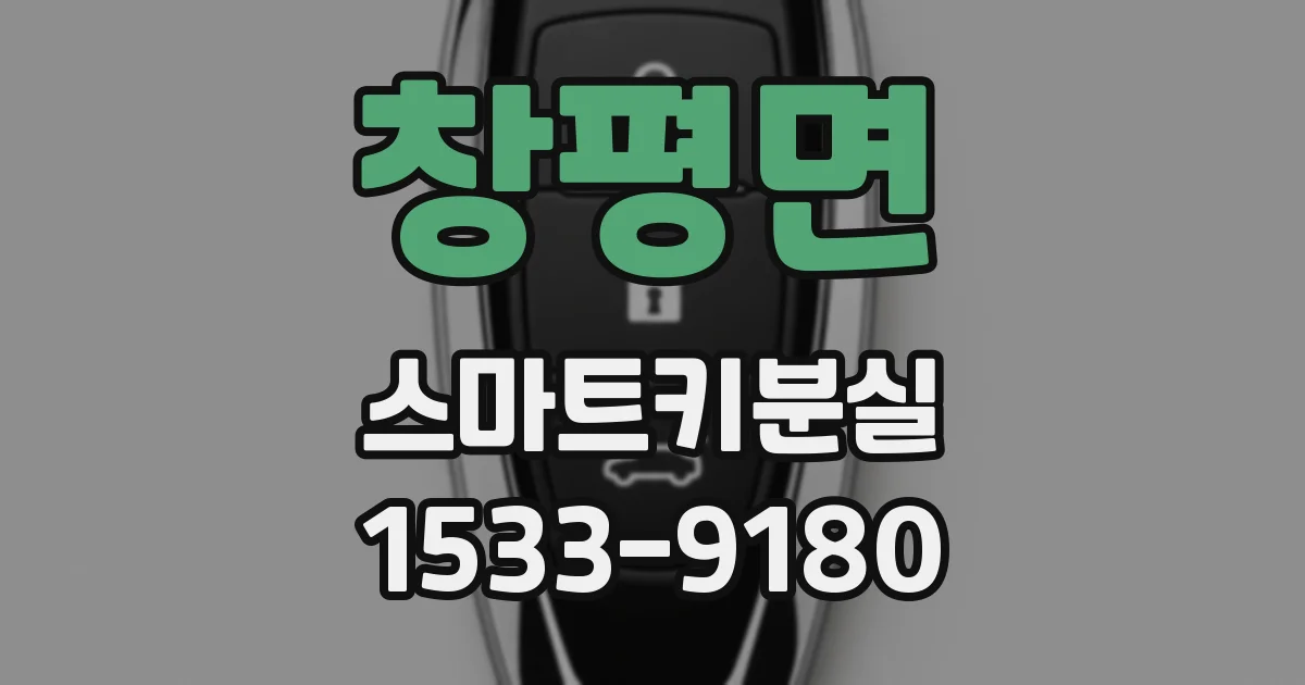 창평면 스마트키분실