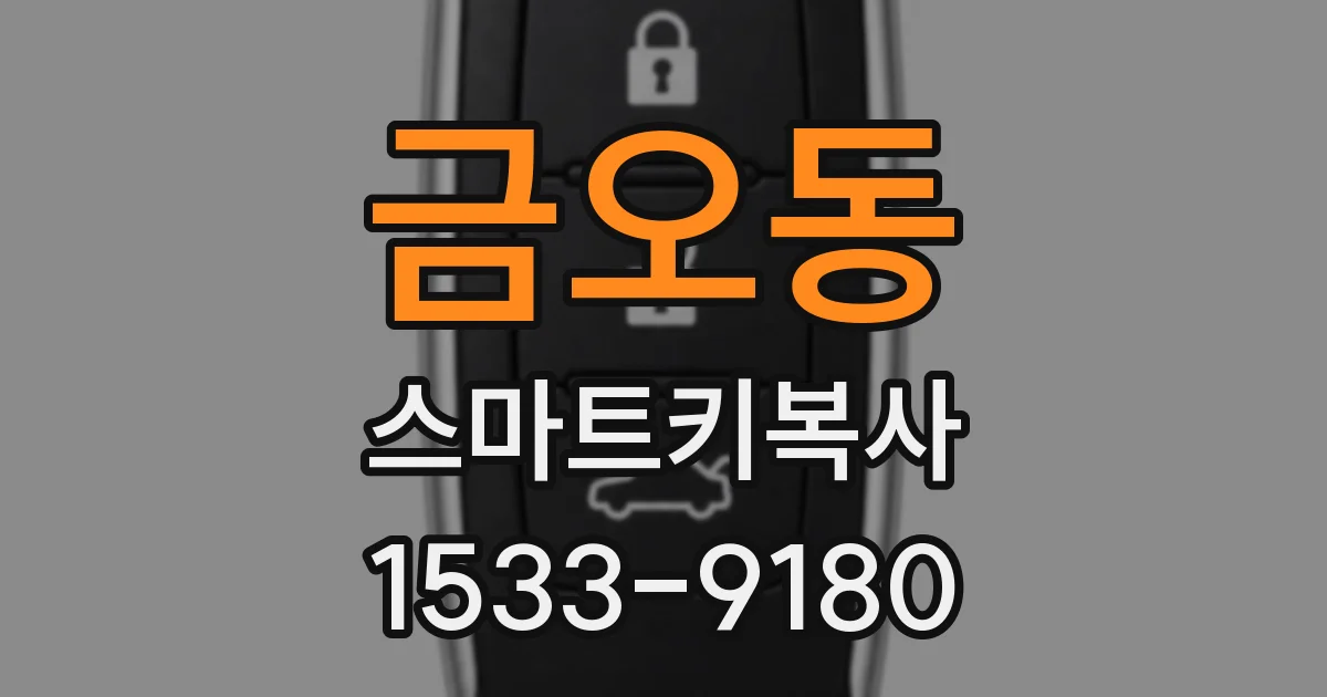 금오동 스마트키복사