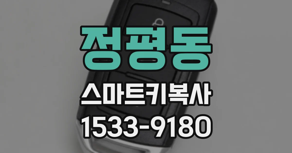 정평동 스마트키복사