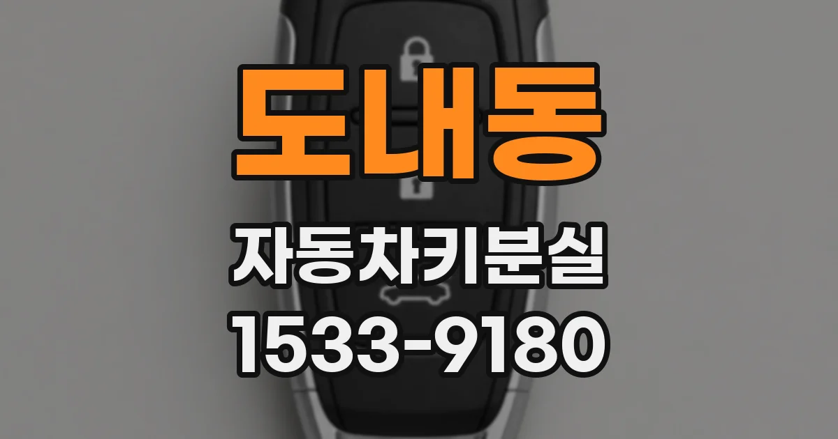 도내동 자동차키분실