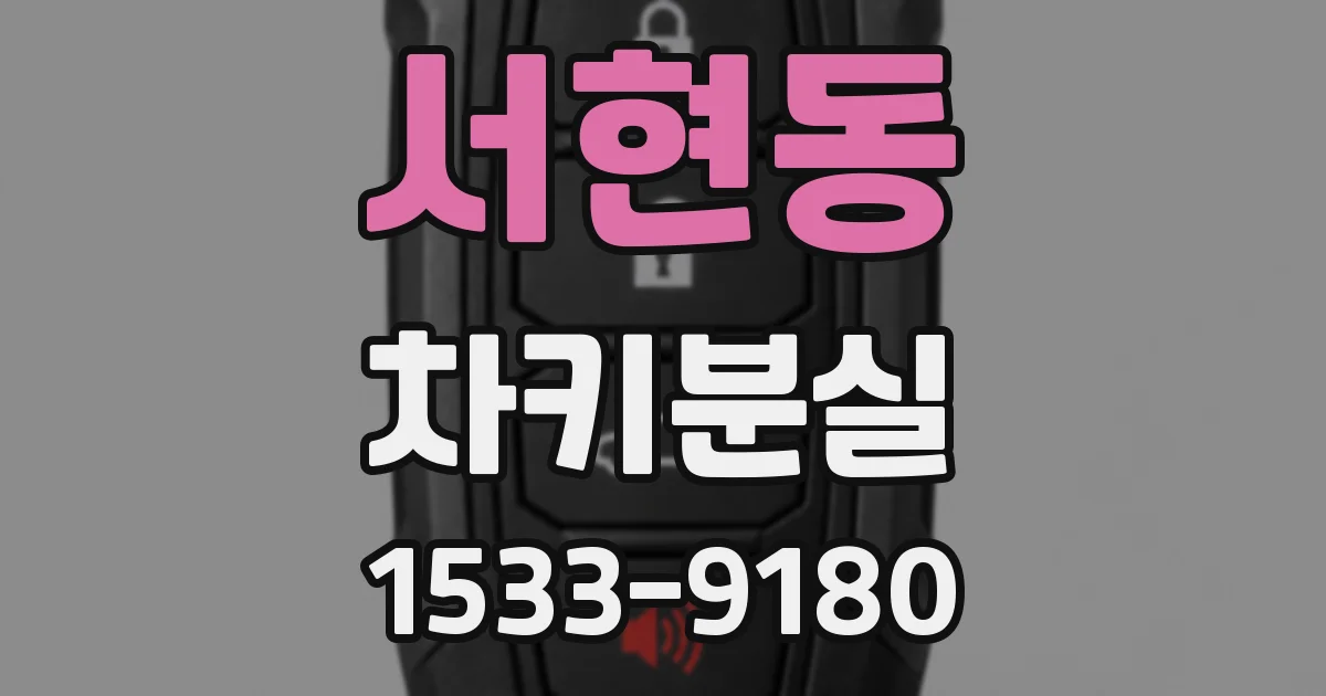 서현동 차키분실