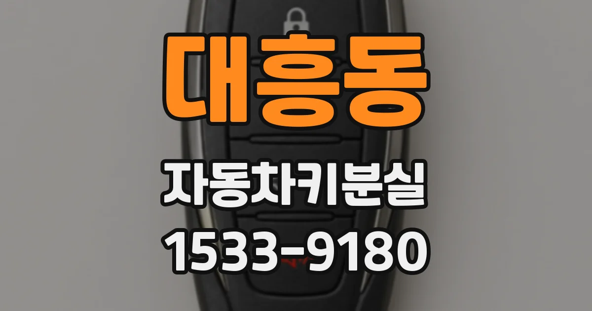 대흥동 자동차키분실